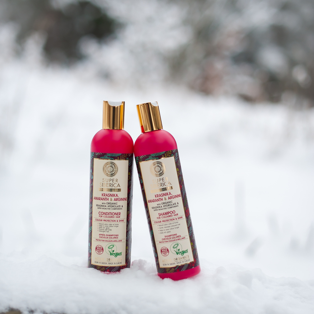 Natura Sibérica Shampoing Kraniska et Amarante Shampoing pour Cheveux Colorés