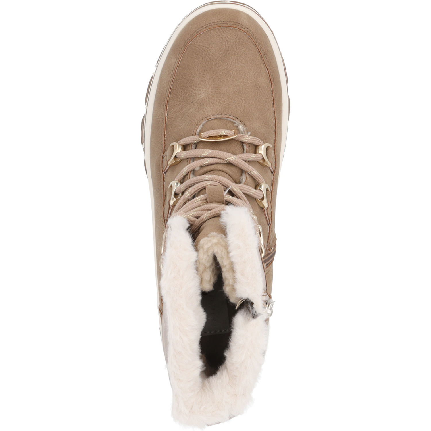 Tom Tailor 4290040, Schnürstiefel, Damen, Beige (Sand)
