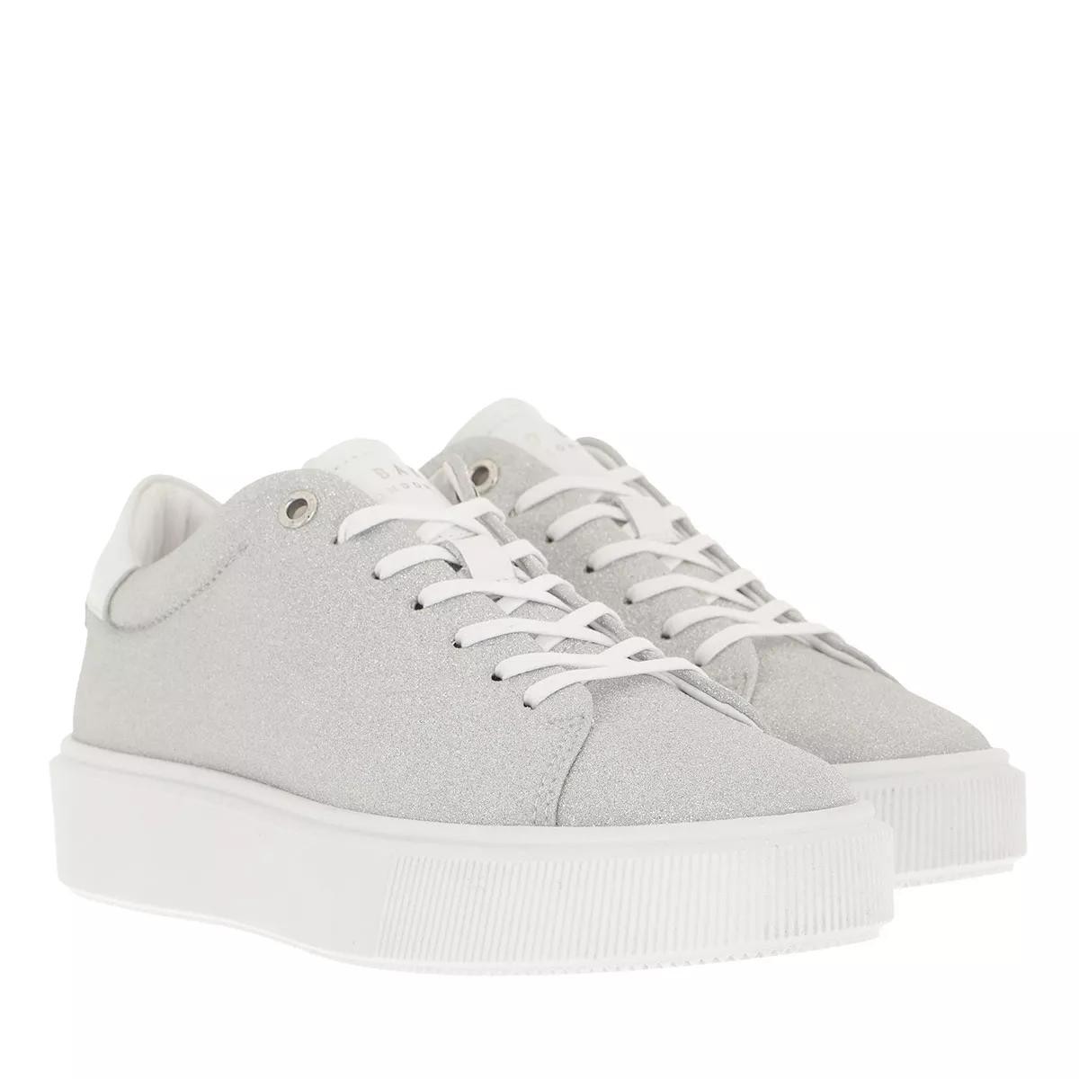TED BAKER Freizeit Schnürer silber Plateau Sneaker