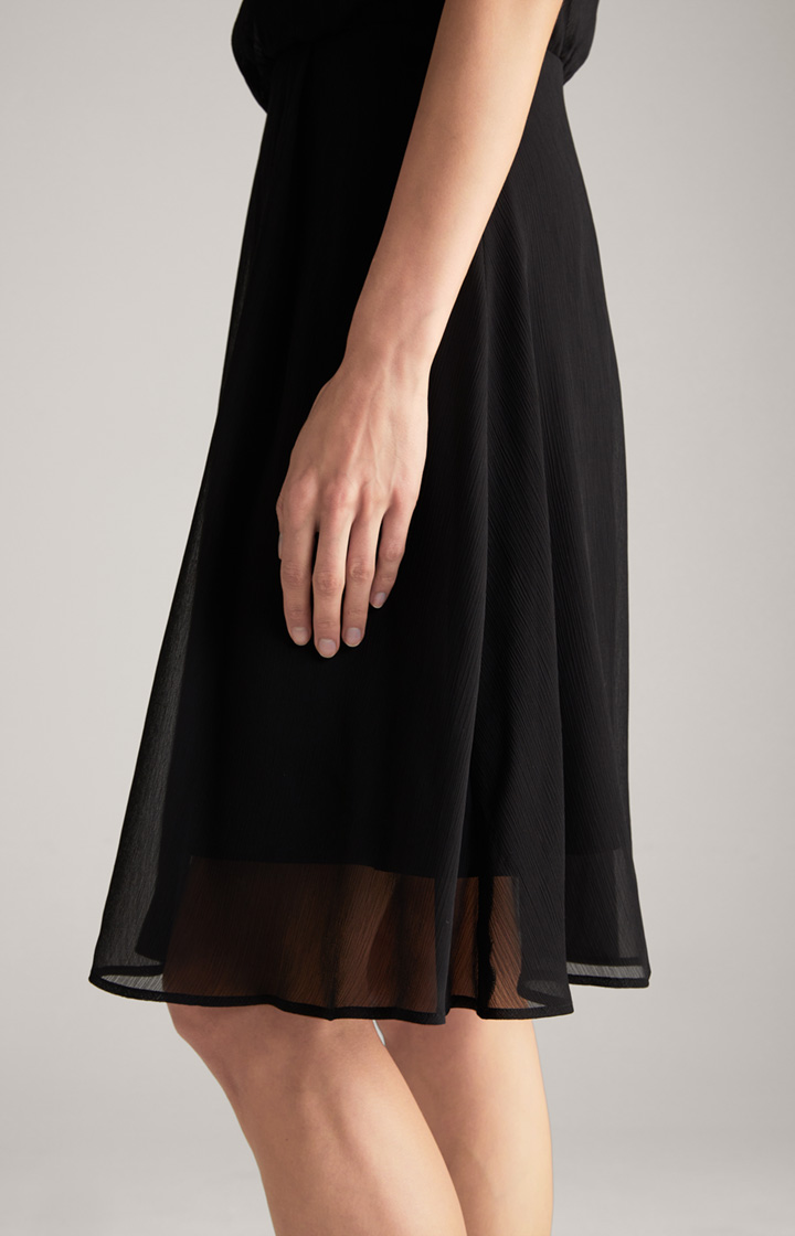Chiffon-Kleid in Schwarz