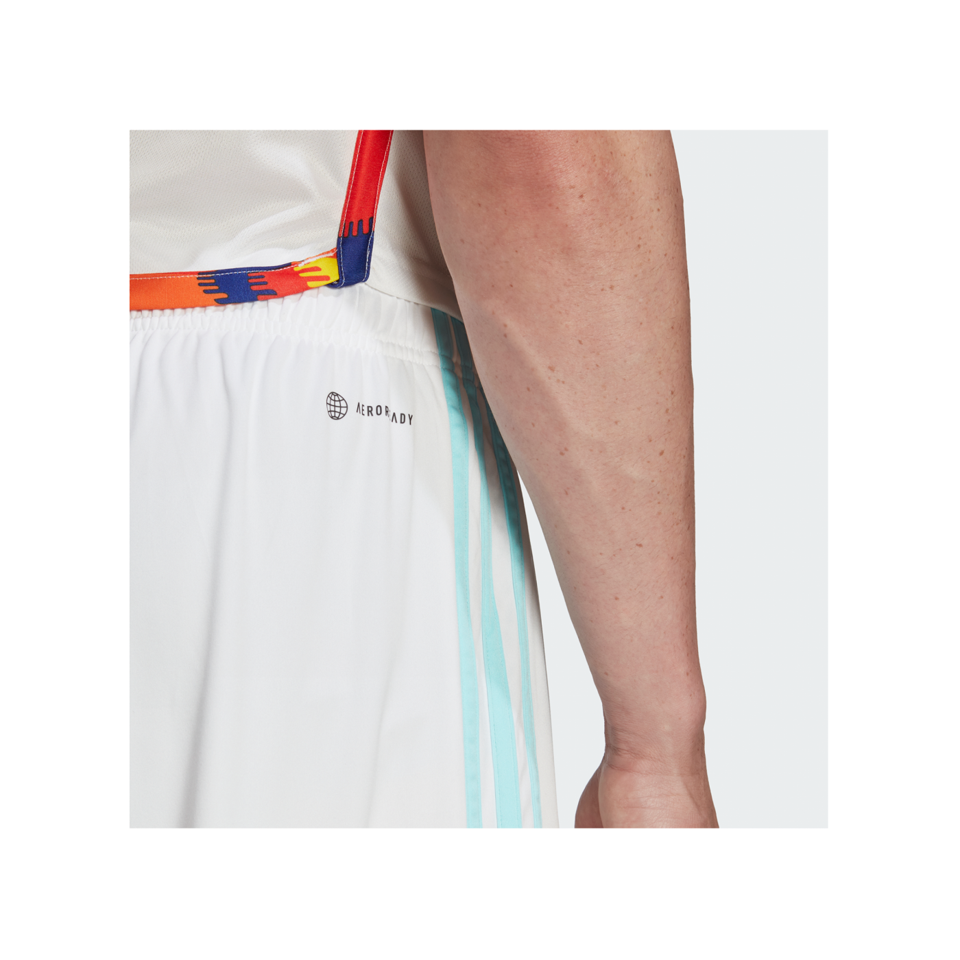 adidas Belgien Short Away WM 2022 Weiss