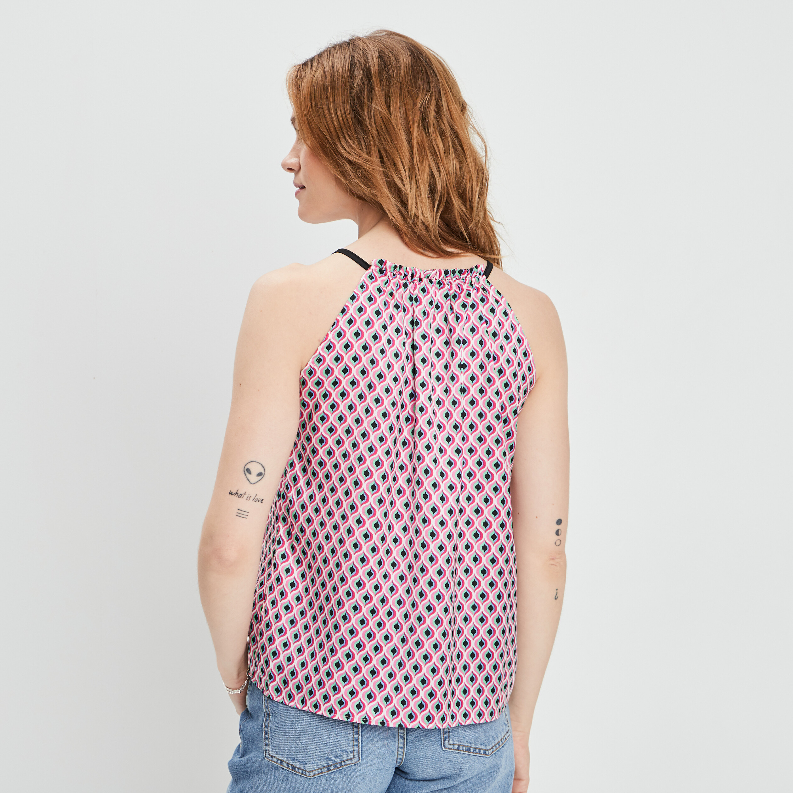 Blouse sans manches rose fushia femme | La Halle