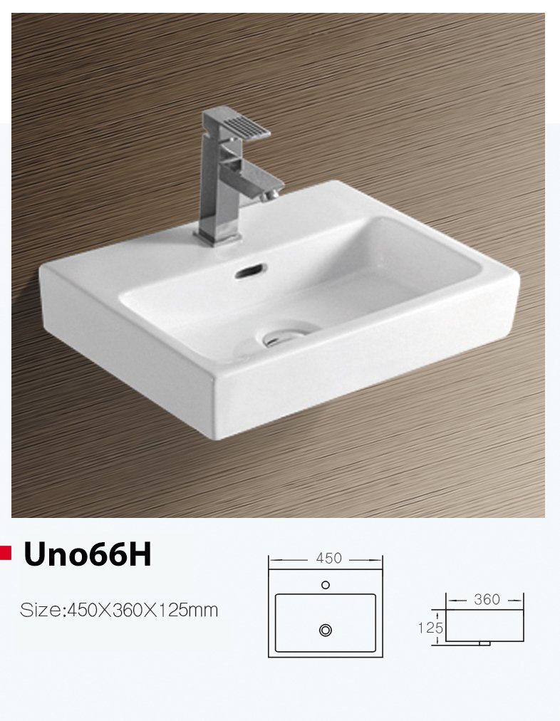 NEG Waschbecken NEG Hänge-Waschbecken Uno66H (eckig) (66H)