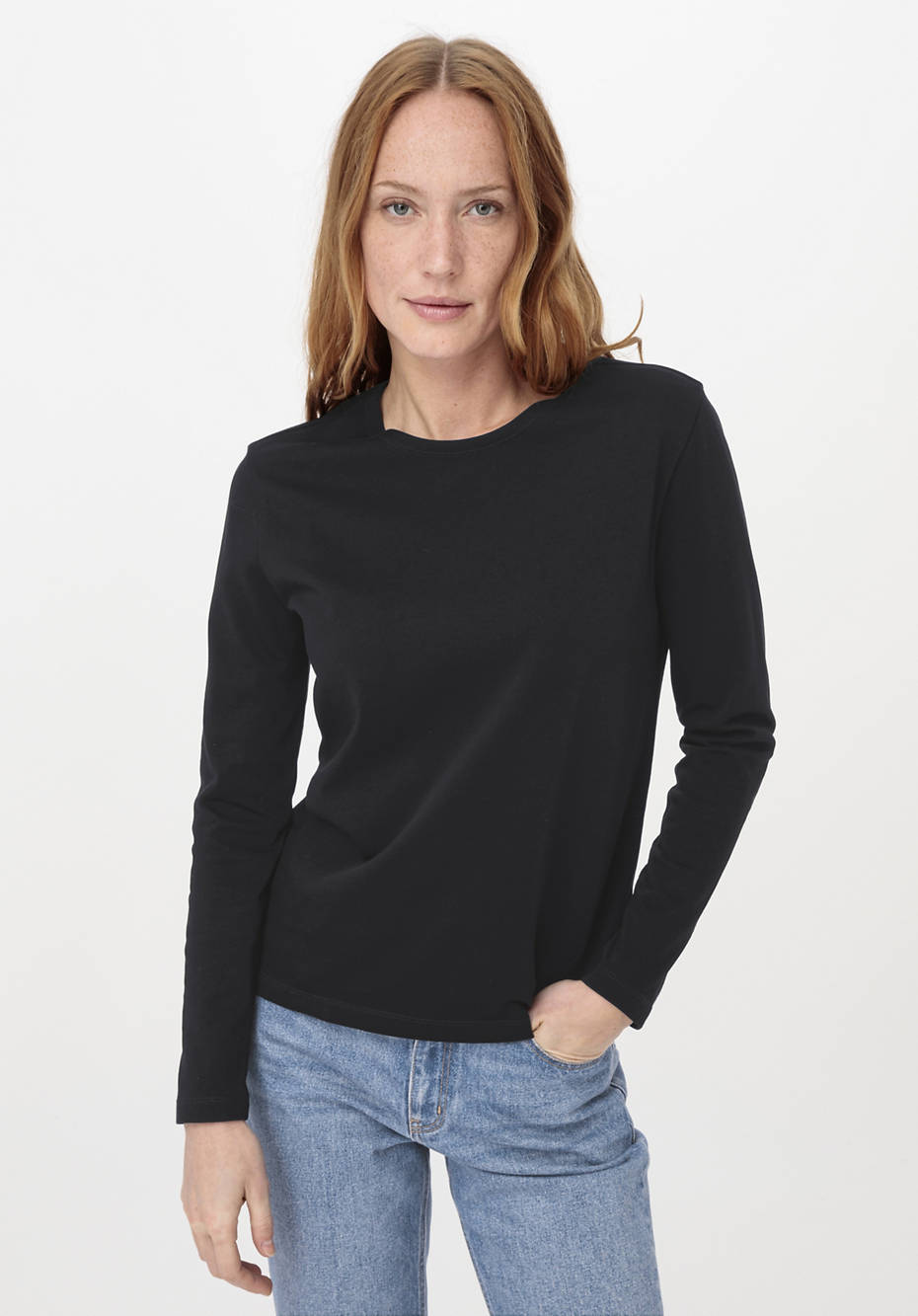 Langarmshirt aus reiner Bio-Baumwolle