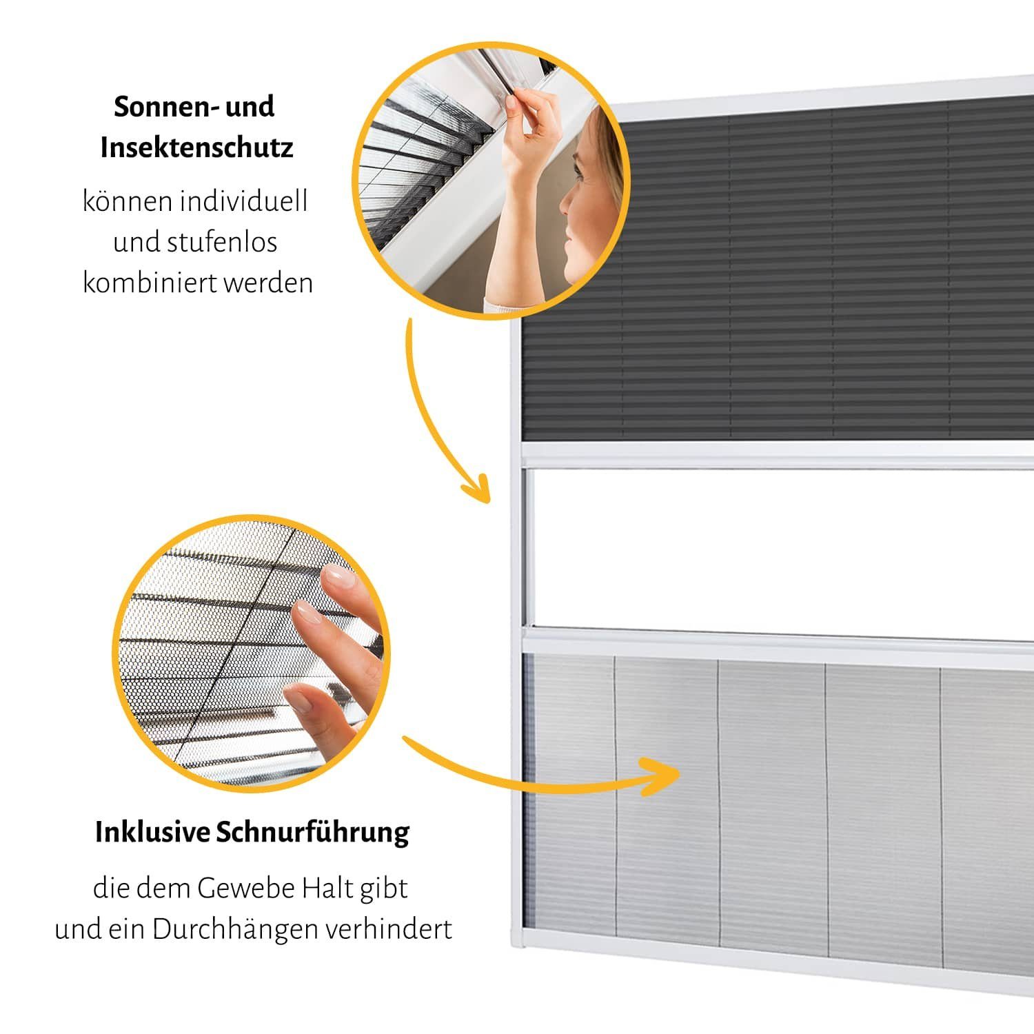 Dachfensterplissee, empasa, abdunkelnd, Aluminium-Selbstbausatz