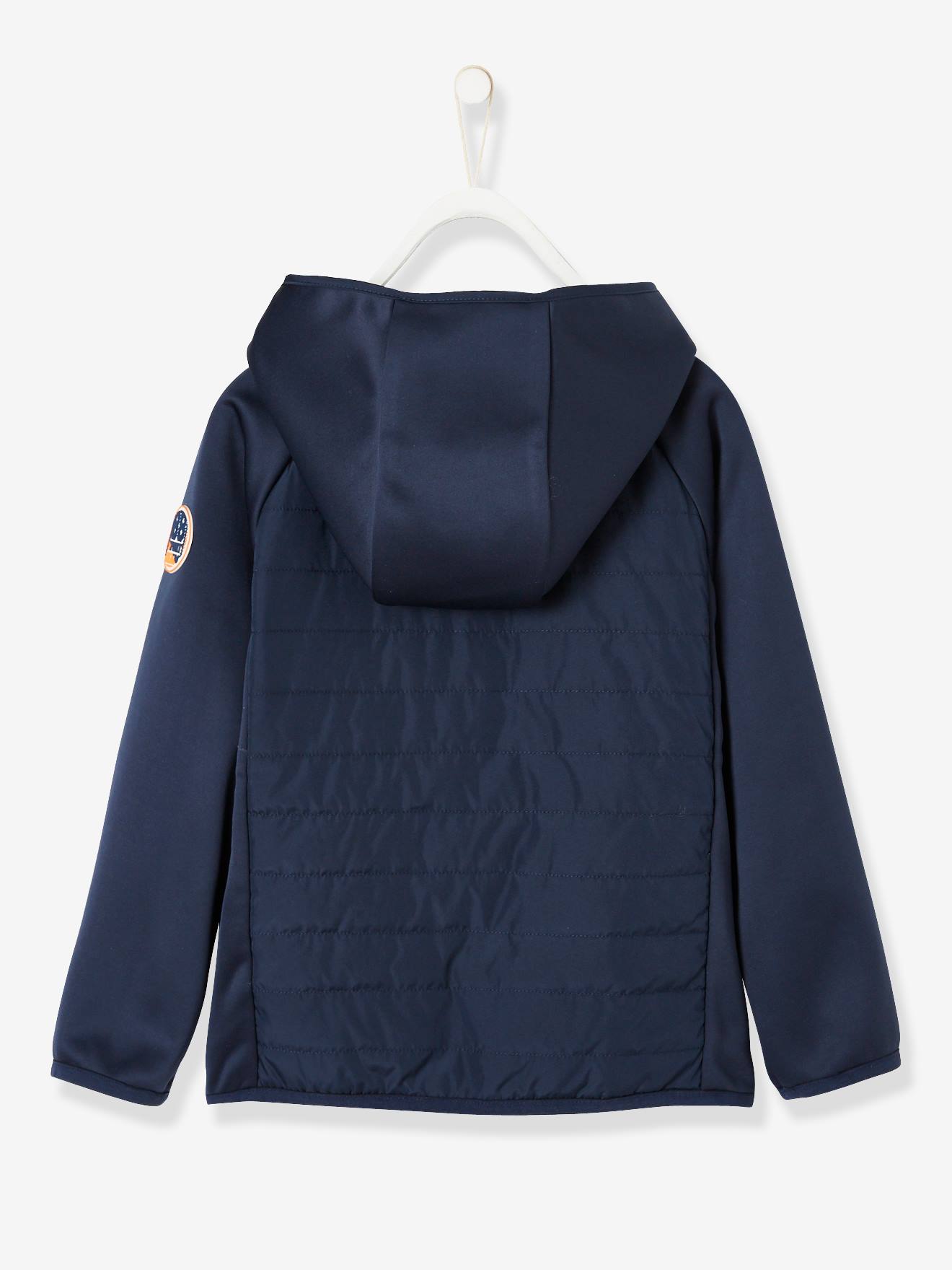 Blouson à capuche sport garçon encre