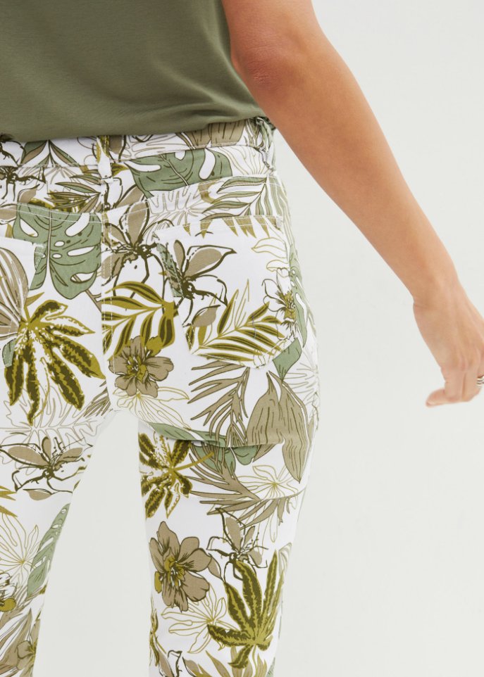 Capri-Hose mit modischen Print