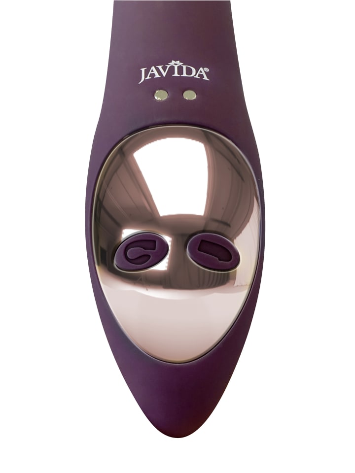 Javida Vibrator Nodding Tip Vibrator with Stimulator in lila günstig kaufen 18,5 cm
