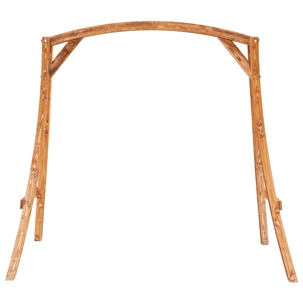 vidaXL Hollywoodschaukel Schaukelgestell Bugholz Massiv mit Teak-Finish Holz