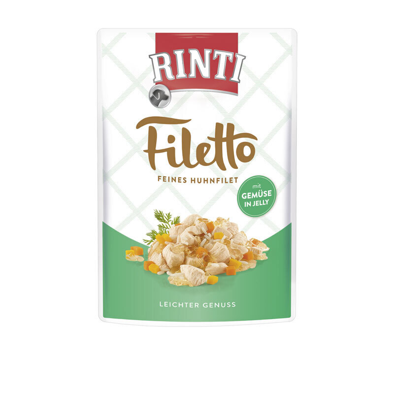 RINTI Hundenassfutter RINTI Filetto 24x100g Huhn & Gemüse