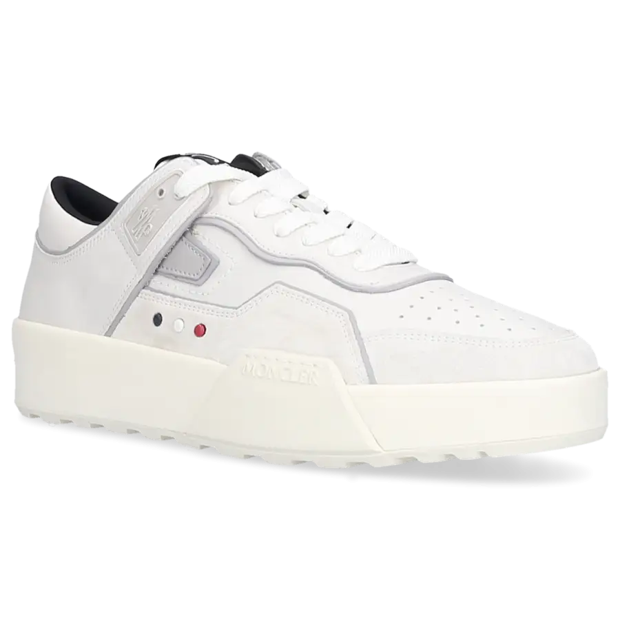 Moncler - Sneaker low PORMYX SPACE Kalbsleder - weiß