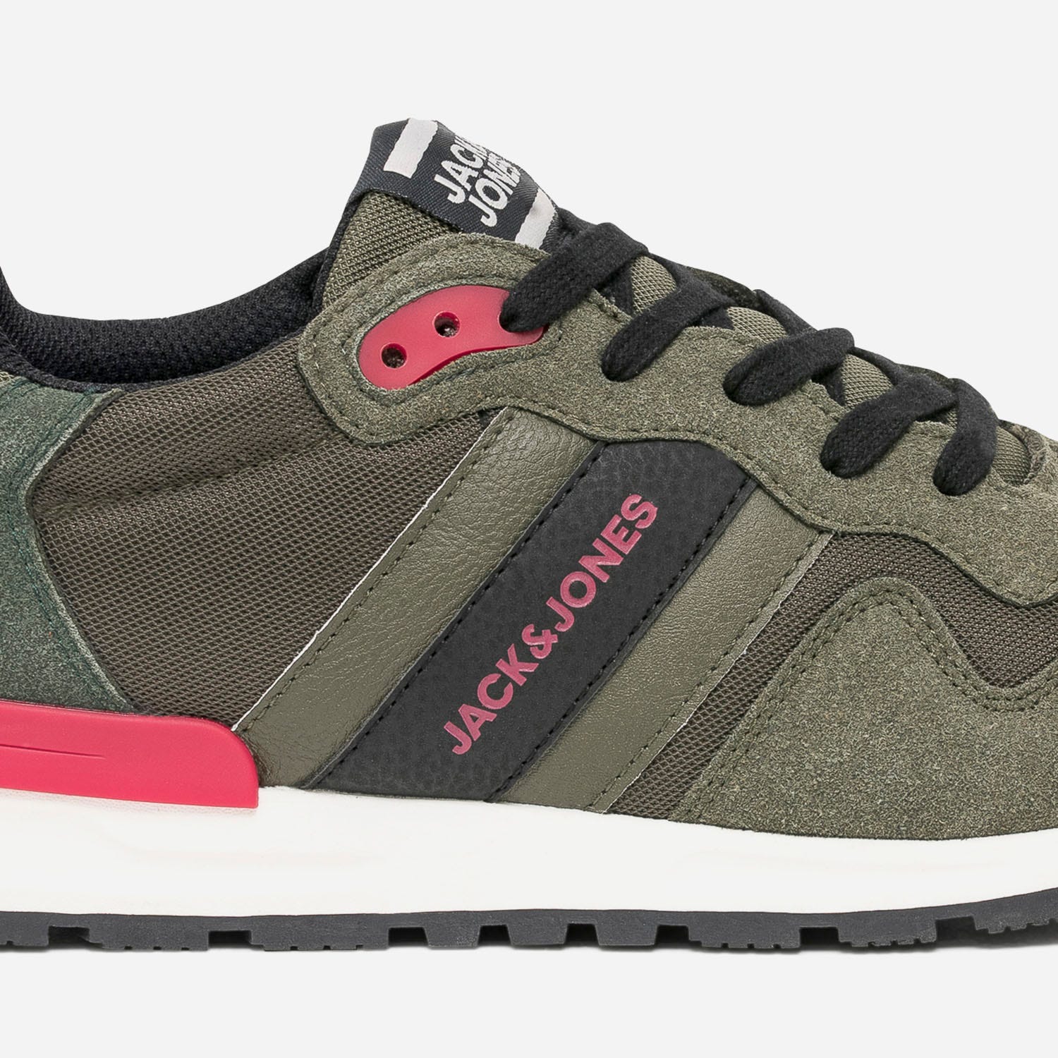 Tennis JACK & JONES kaki bi matière