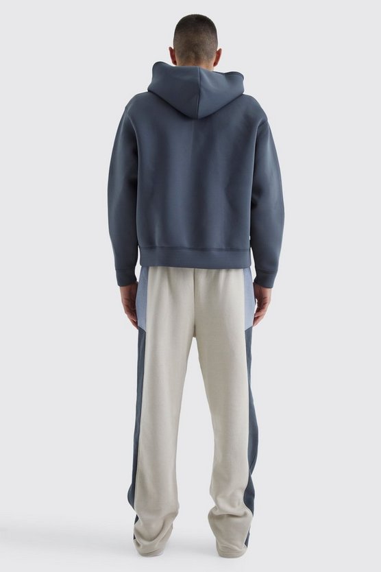 Lockere Colorblock Jogginghose mit Logo