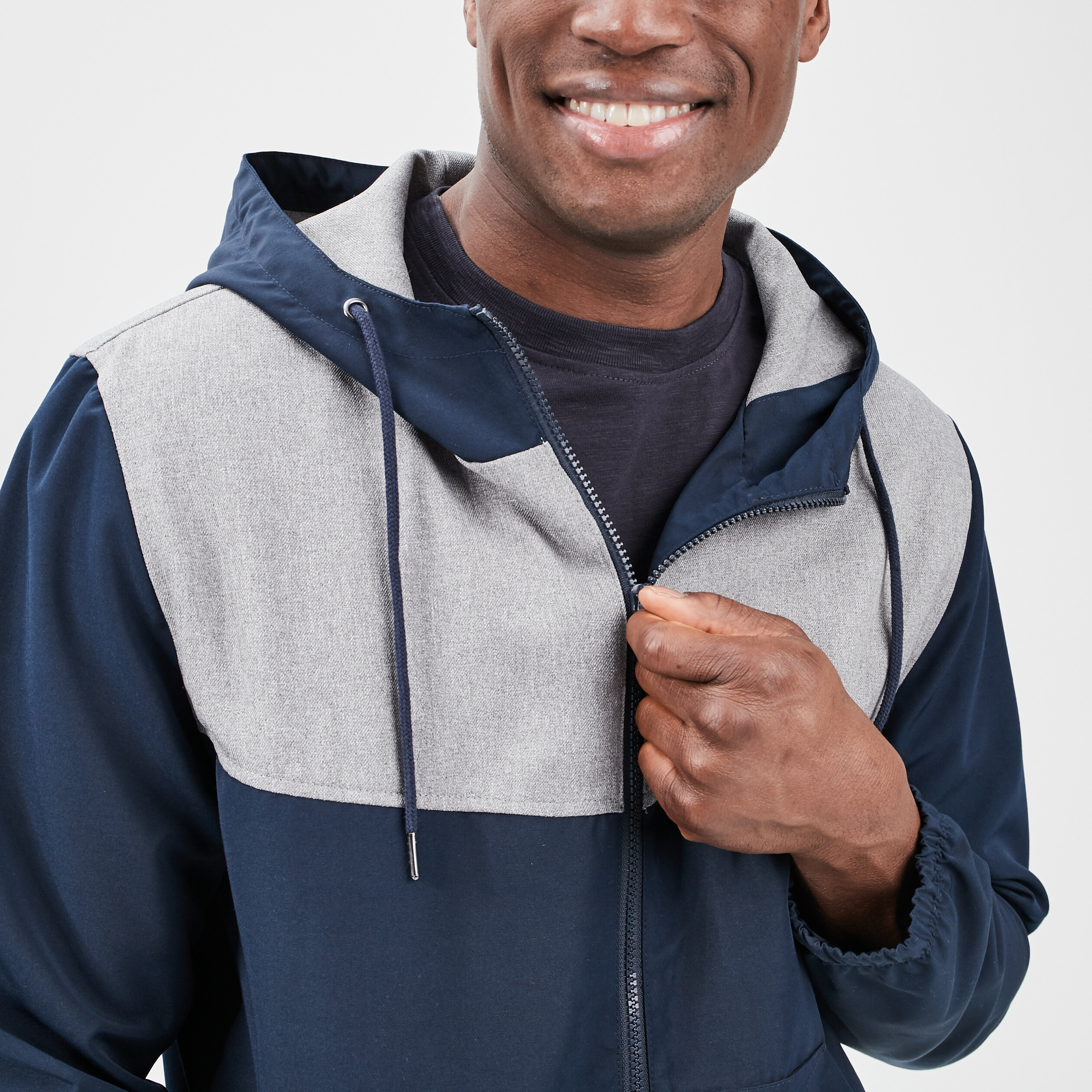 Veste à capuche Creeks bleu marine homme | La Halle