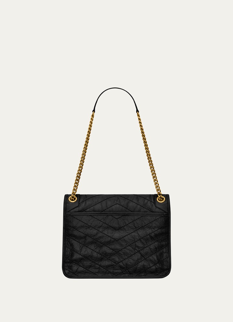 Borsa a tracolla media Saint Laurent Niki in pelle di vitello