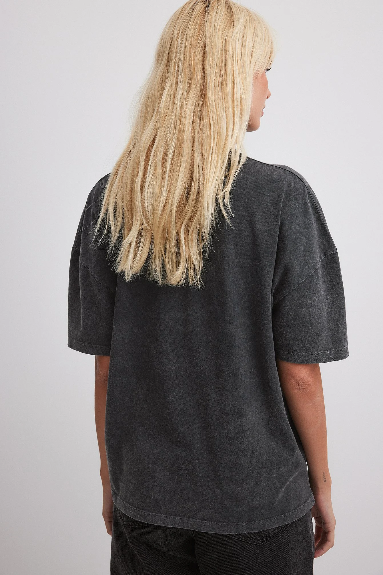 Oversize-T-Shirt in Acid-Wash-Optik