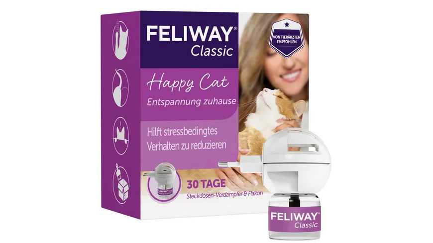 Feliway Katzenzubehör Classic Happy Home Start-Set 48 ml