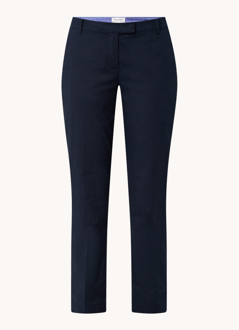 Pantaloni chino cu talie medie, de la Marc O'Polo, cu croială slim și buzunare laterale.