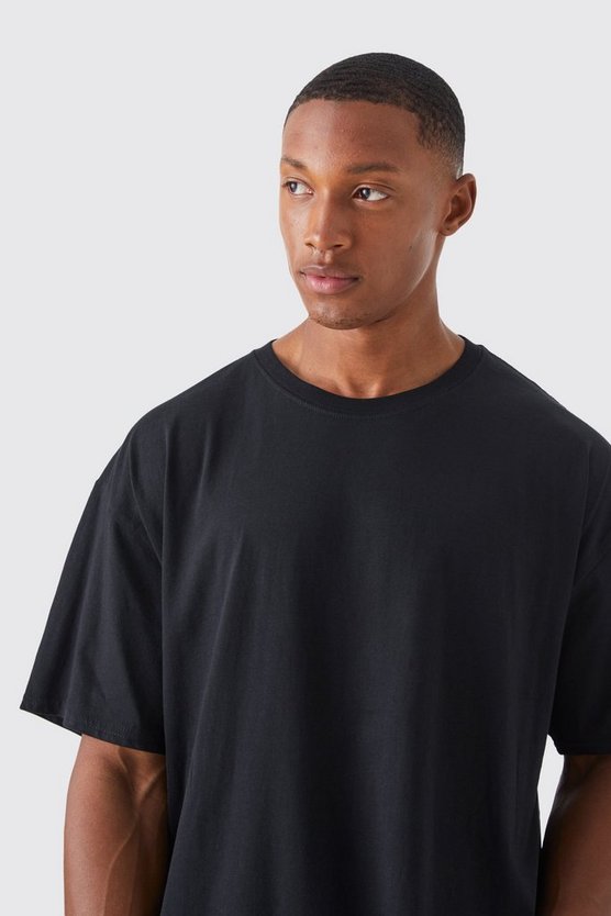Oversize T-Shirt mit Space Pizza Print