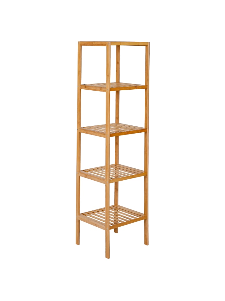 axentia Bambusregal, 5 Ablagen, natur günstig kaufen onesize