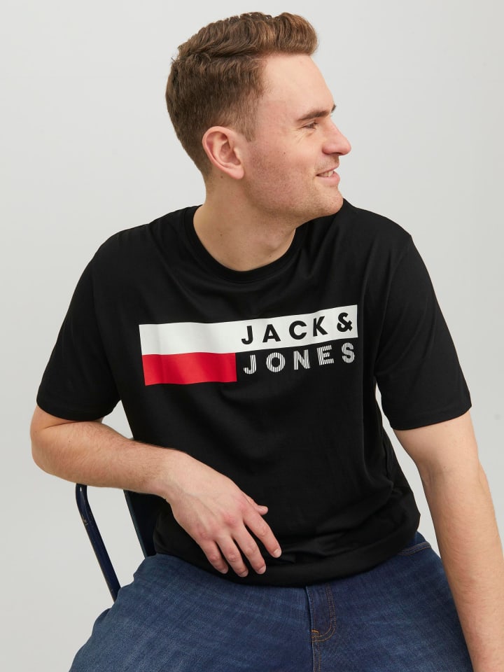 JACK & JONES PLUS T-shirt in Black 2 günstig kaufen