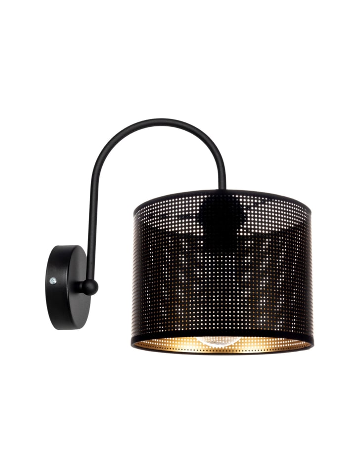 Licht-Erlebnisse Wandlampe in Schwarz Gold günstig kaufen onesize