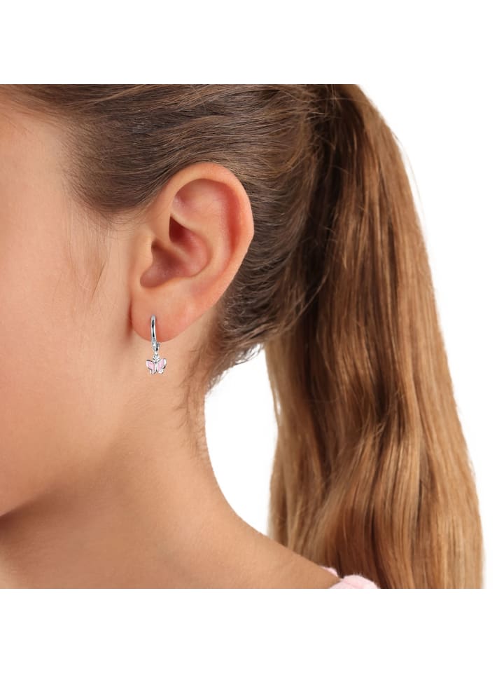 Prinzessin Lillifee Creolen Silber 925, rhodiniert in Rosa günstig kaufen onesize