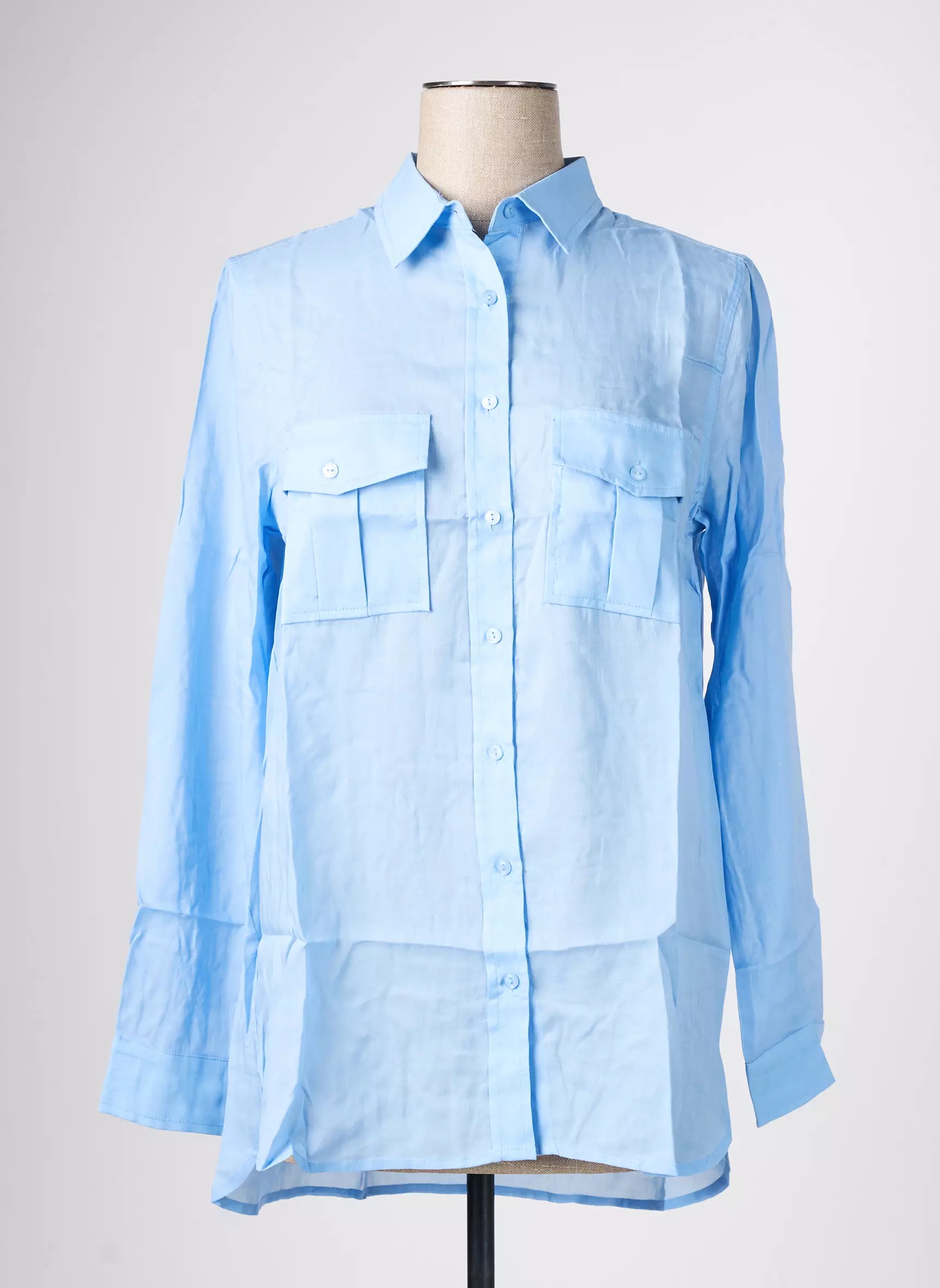 Grace Mila Chemisiers Femme couleur bleu