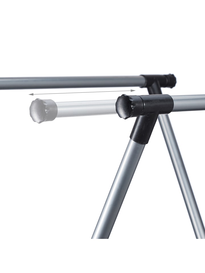 relaxdays Kleiderständer in Silber - (B)135 x (H)139 x (T)95 cm günstig kaufen onesize