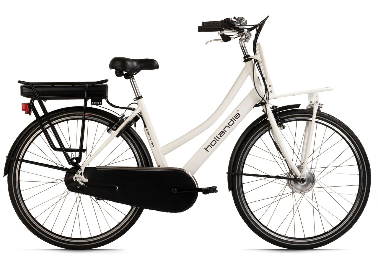 Hollandia E-Citybike Damen Carry on 28'' E-Bike weiß 250 Watt Li-Ion 36V/13 Ah 3 Gänge