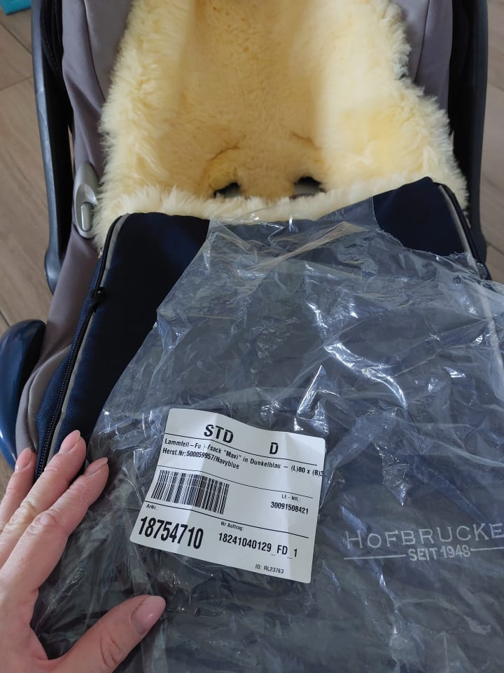Hofbrucker Lammfell-Fußsack 