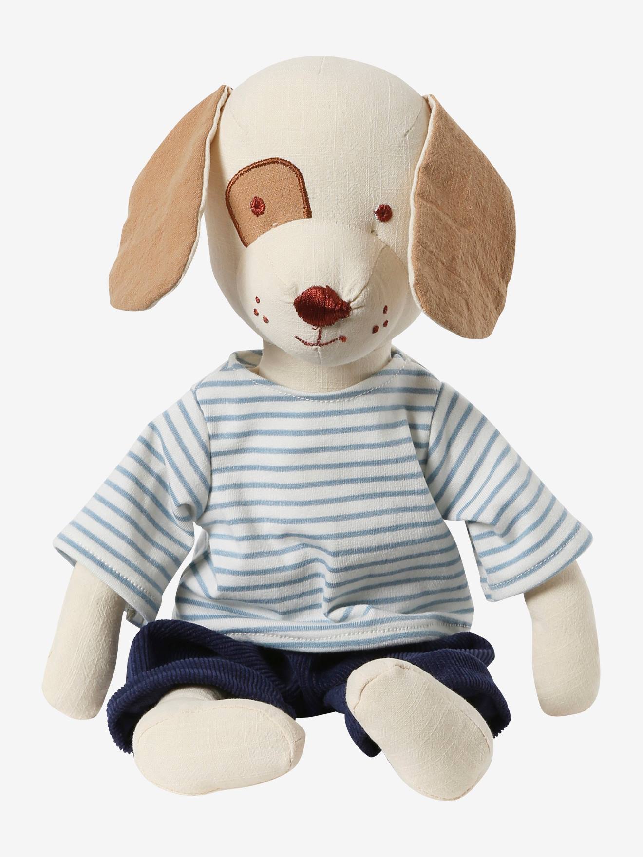 Vertbaudet Baby Stofftier Kleiner Hund - blau
