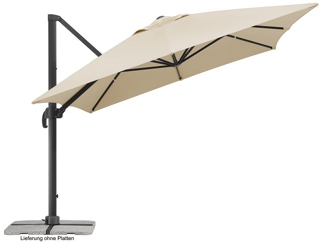 Schneider Schirme Schneider Ampelschirm Rhodos Grande, ca. 300x400 cm, natur