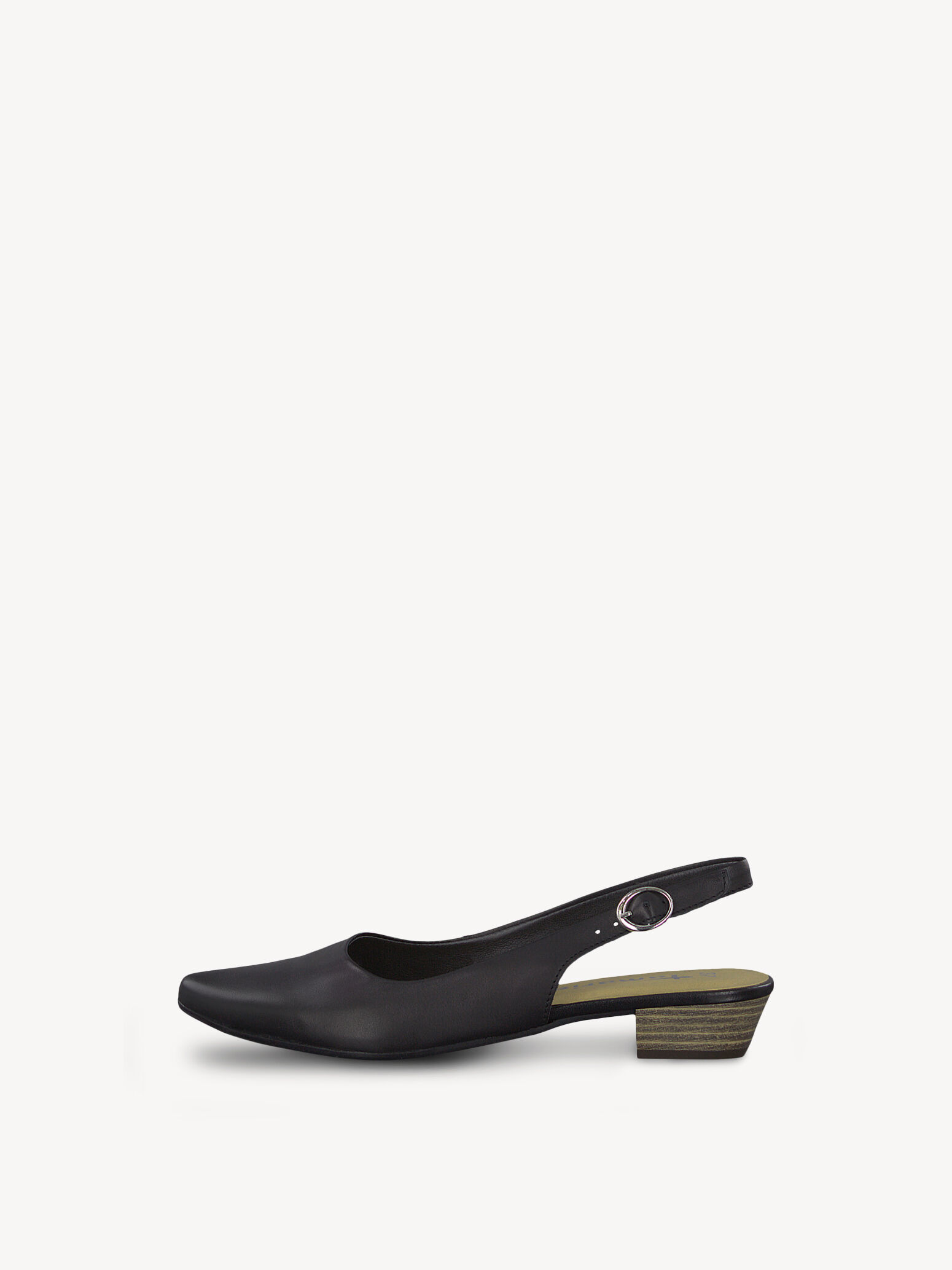 Escarpin en cuir - noir