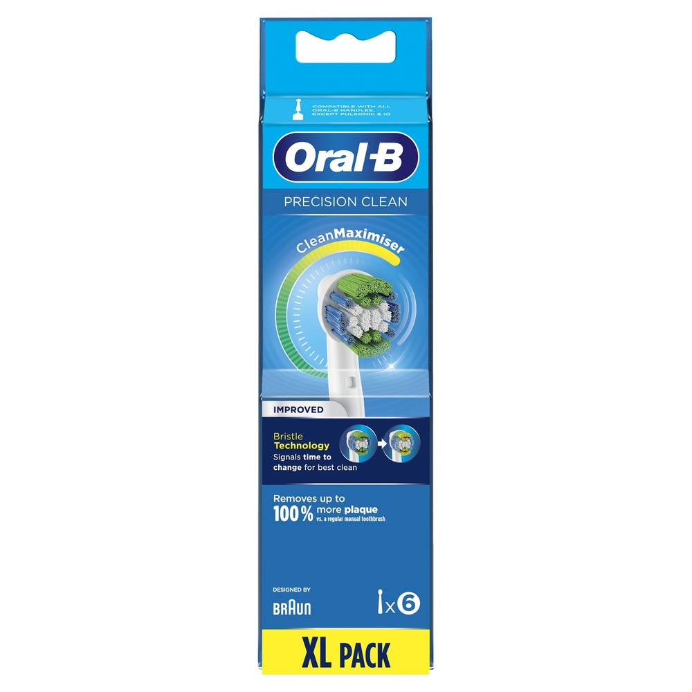 oral-b Oral-B Precision Clean Brossette Avec CleanMaximiser, 6 Brossettes De Rechange