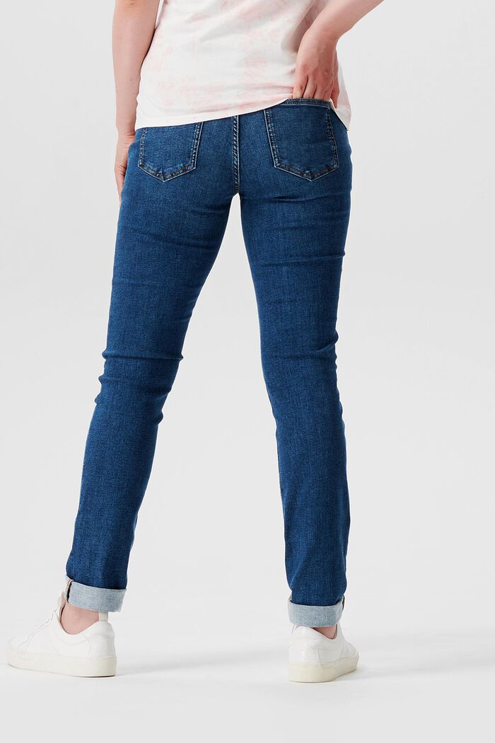 Schmal geschnittene Jeans mit Überbauchbund