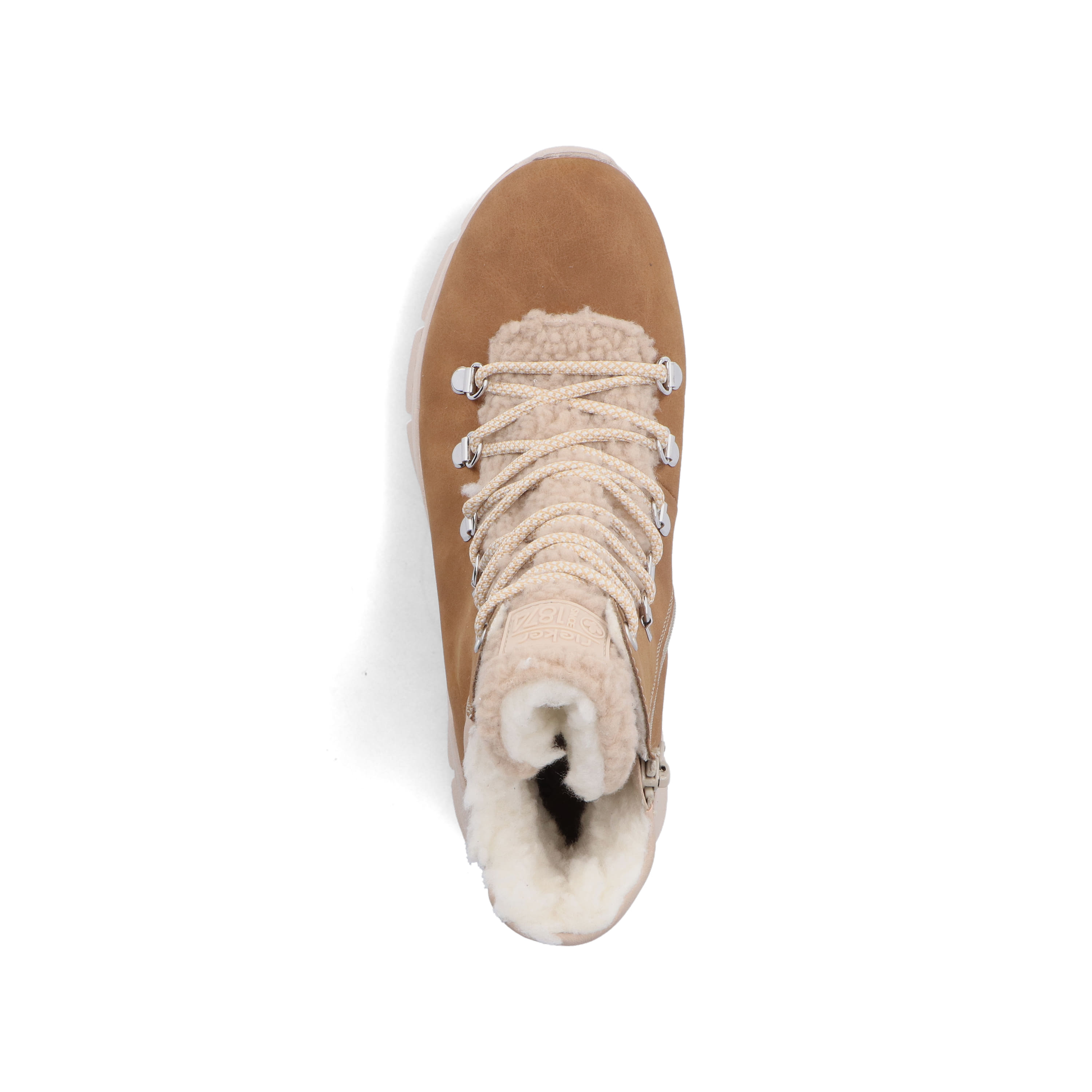 Rieker Damen Schnürstiefel nougatbraun