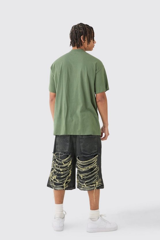 Oversize T-Shirt mit lizenziertem Korn Print