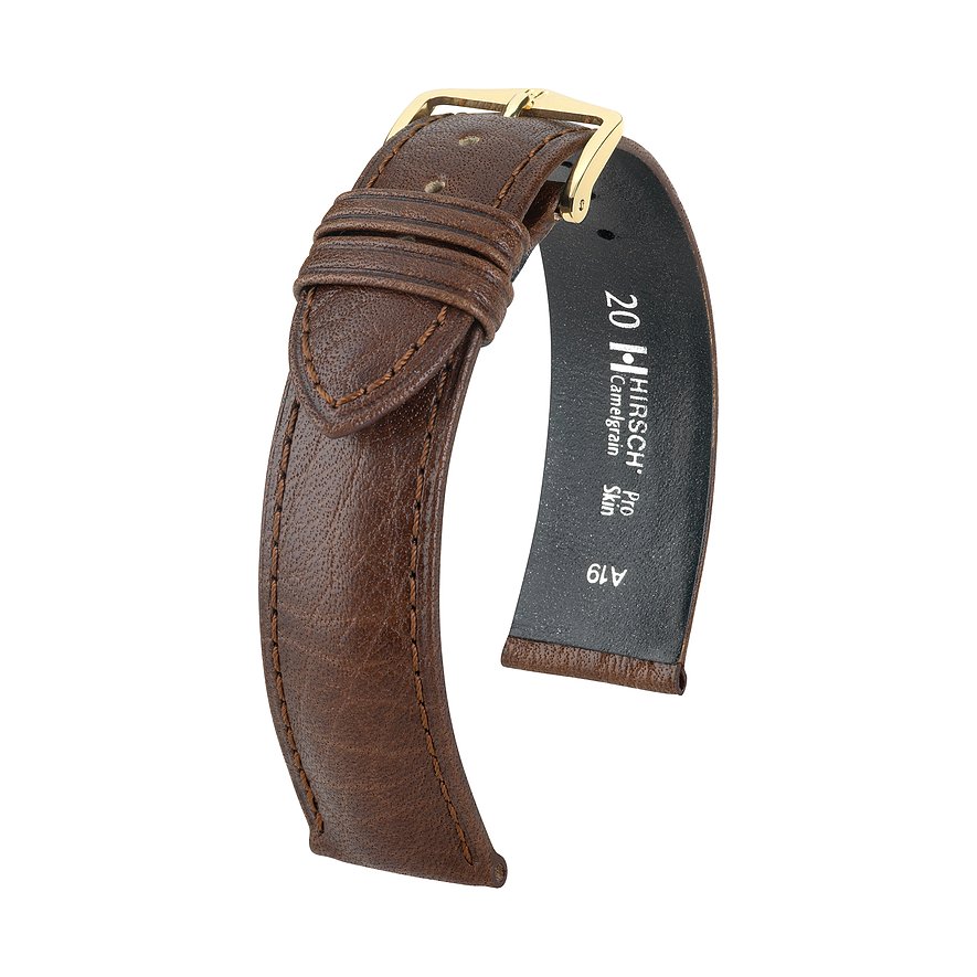 Hirsch Lederband Camelgrain