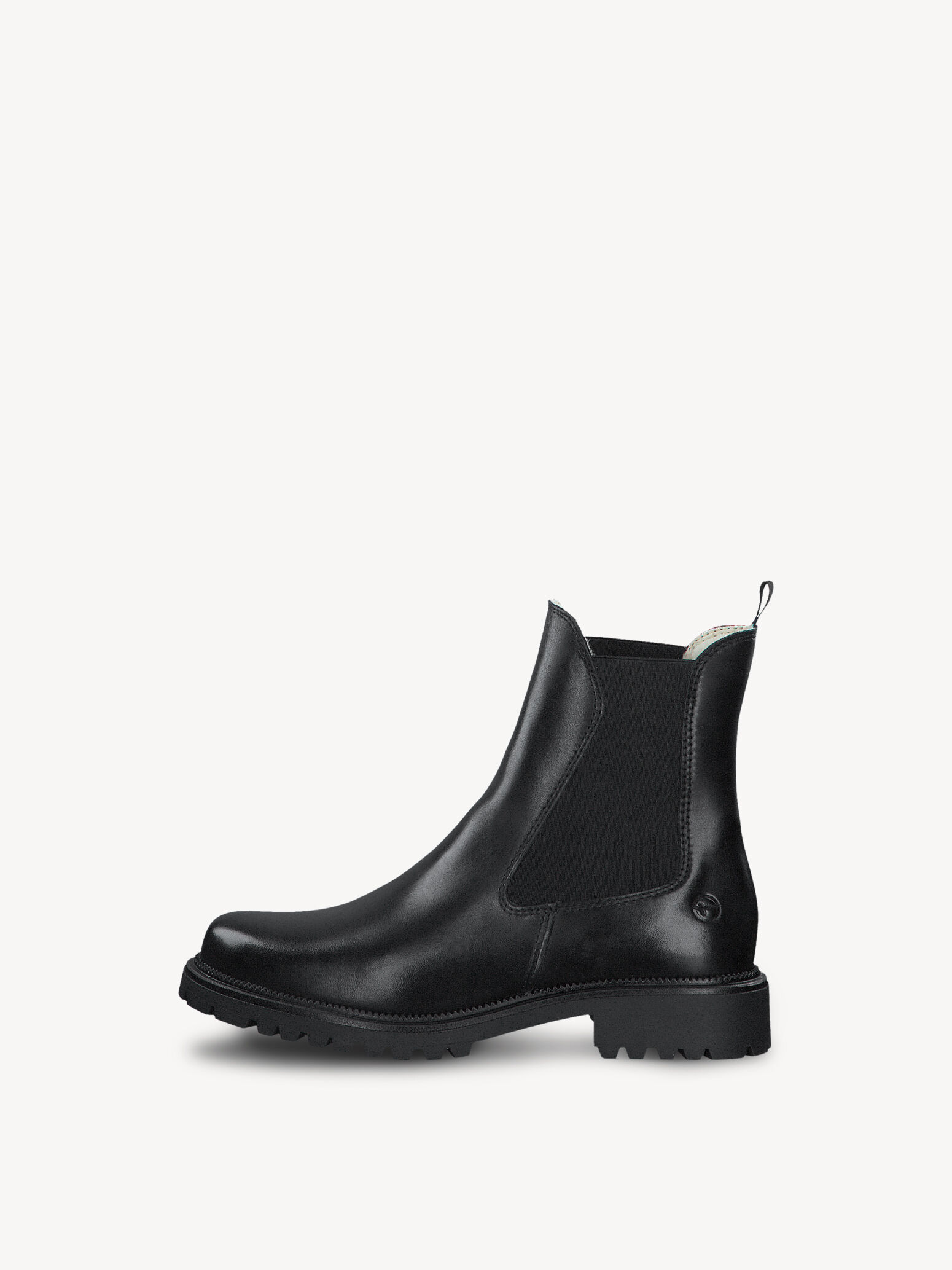 Bottine en cuir - noir doublure chaude