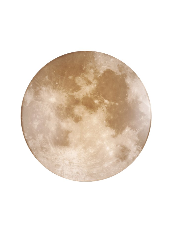 Deckenleuchte in Mond-Optik