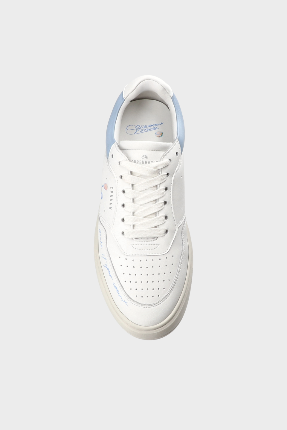 CPH MELBOURNE - leather - white/light blue