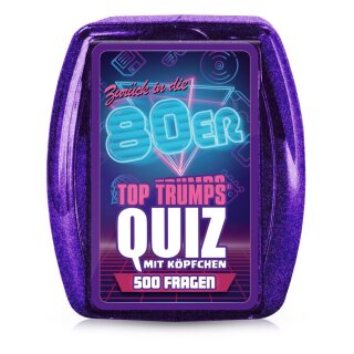 80iger Kartenspiel Quiz in Metallbox (DE)