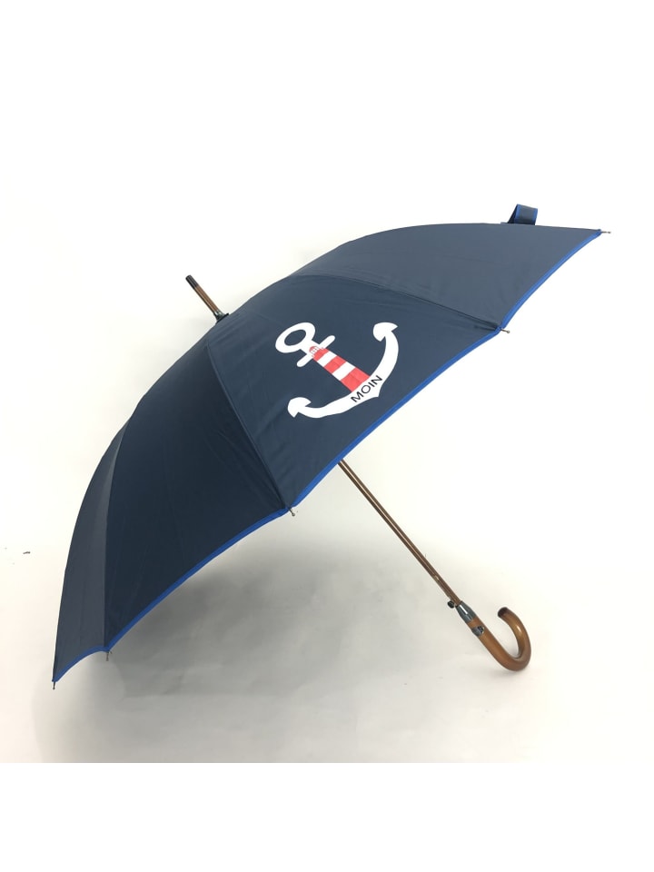 COFI 1453 Holzstockschirm Blau Ankermotiv in Blau günstig kaufen 116
