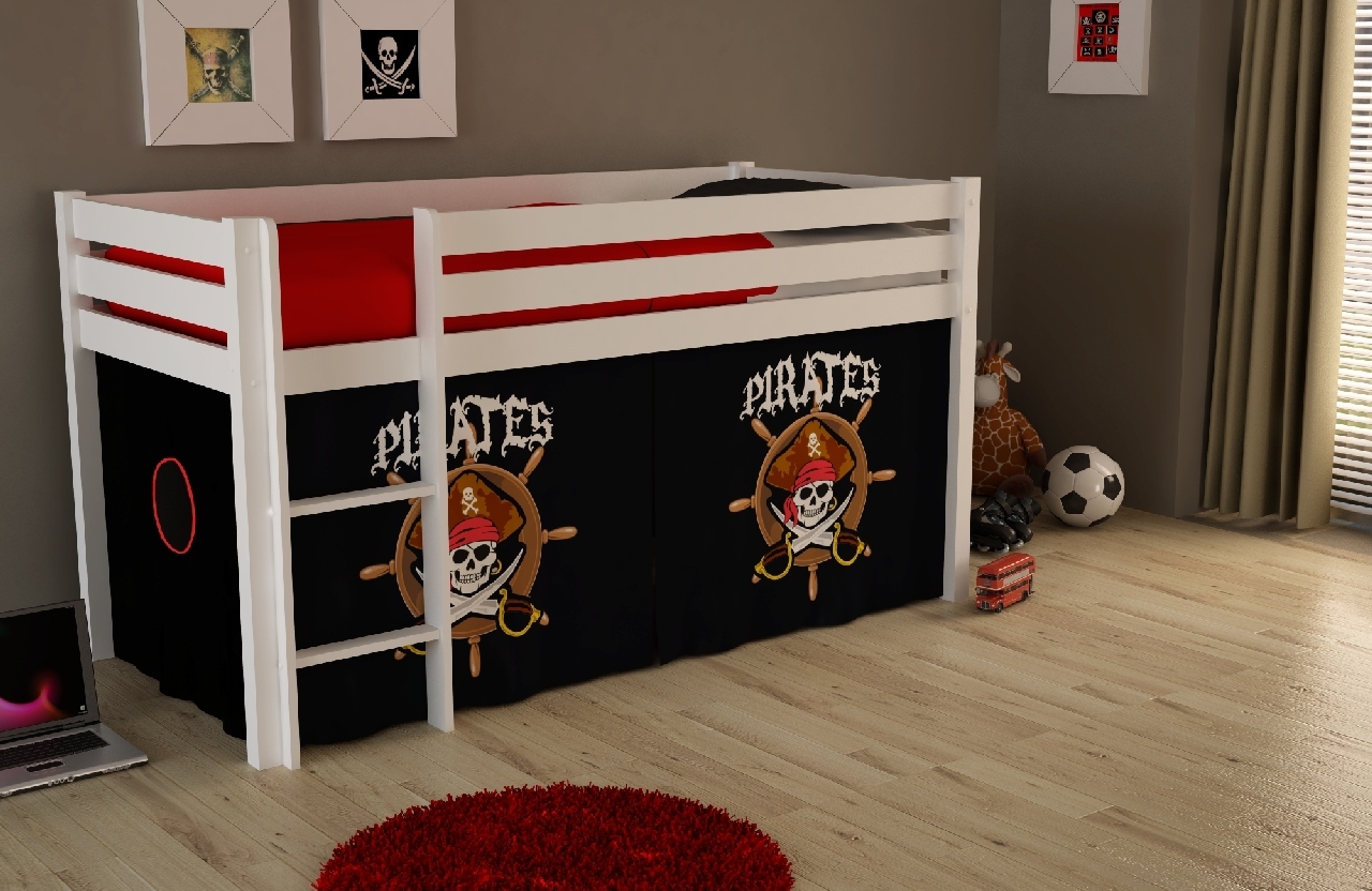 VIPACK Spielbett Pino mit Textilset 