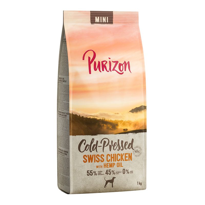 Purizon Kaltgepresst Mini Schweizer Poulet mit Hanföl