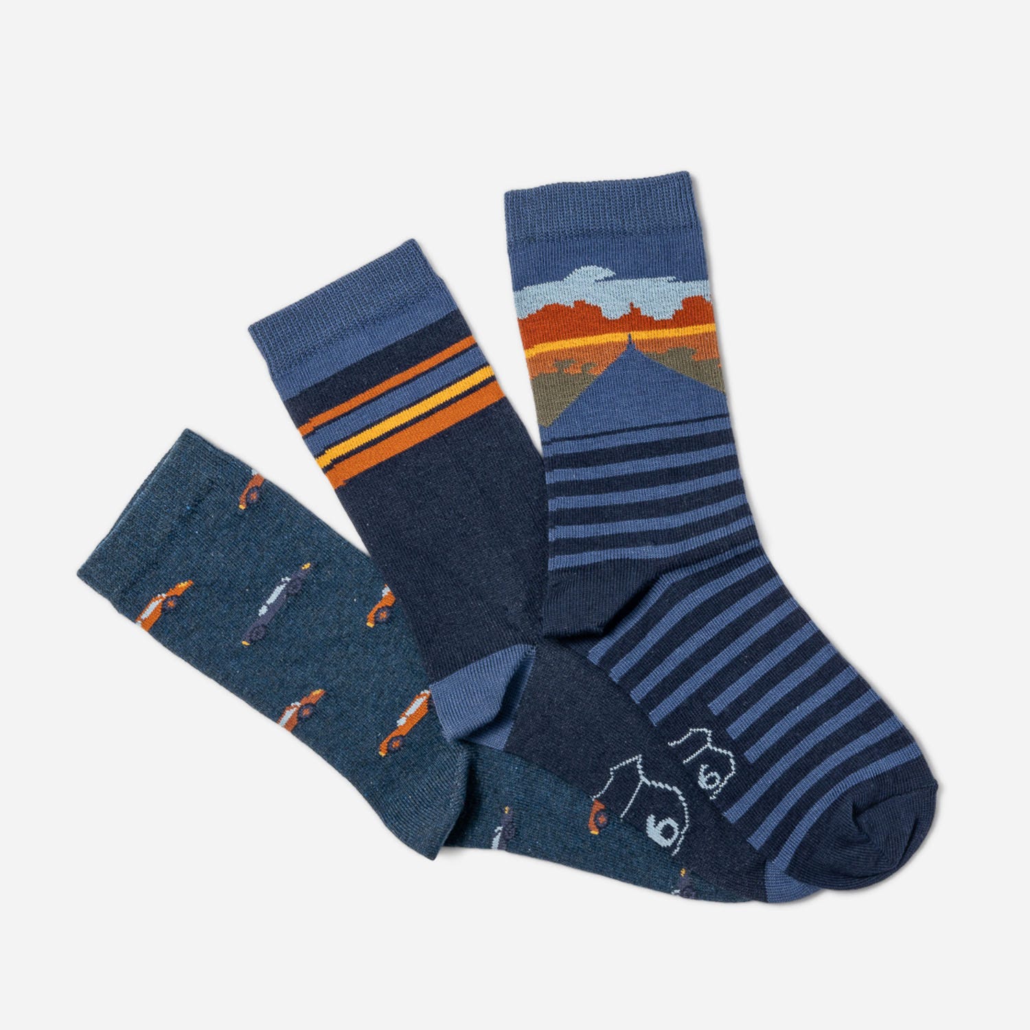 Lot de 3 paires de chaussettes Route 66