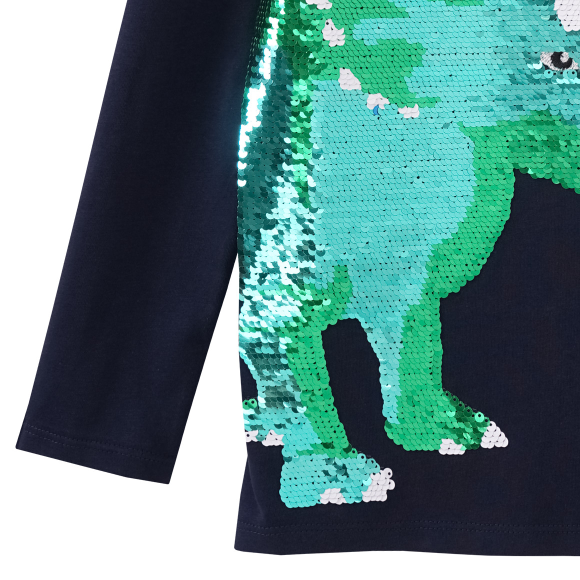 Jungen Langarmshirt mit Wendepailletten