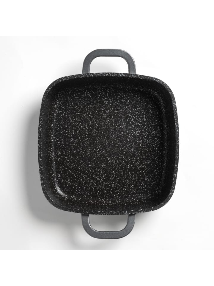 Stoneline Servierpfanne Eckig 20 cm | mit Deckel in Anthrazit günstig kaufen onesize