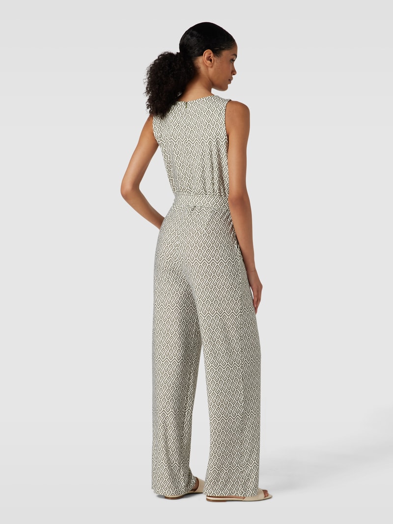 Jumpsuit mit Allover-Muster in grün